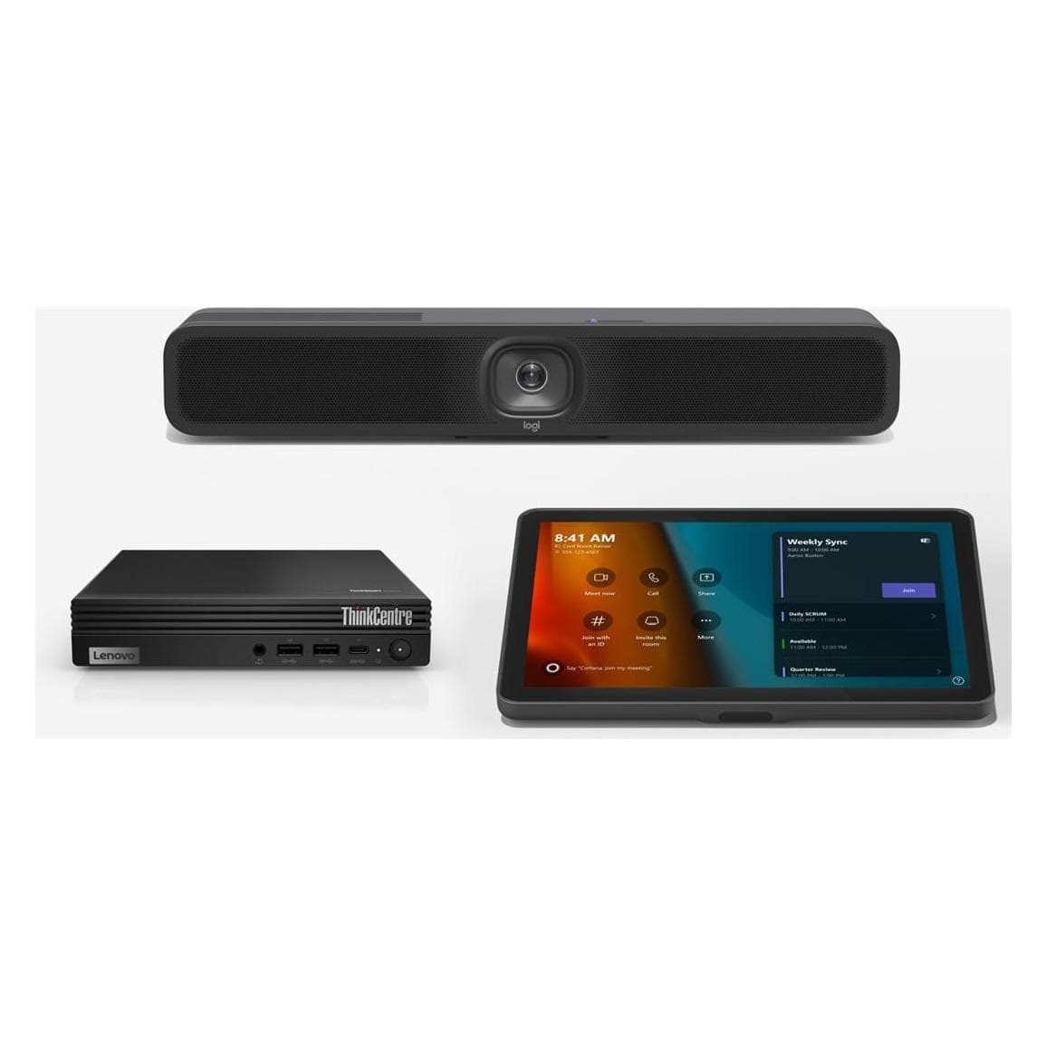 Logitech Entry Level Small Room Mtr, Conferentieapparaten, Grijs, Zwart