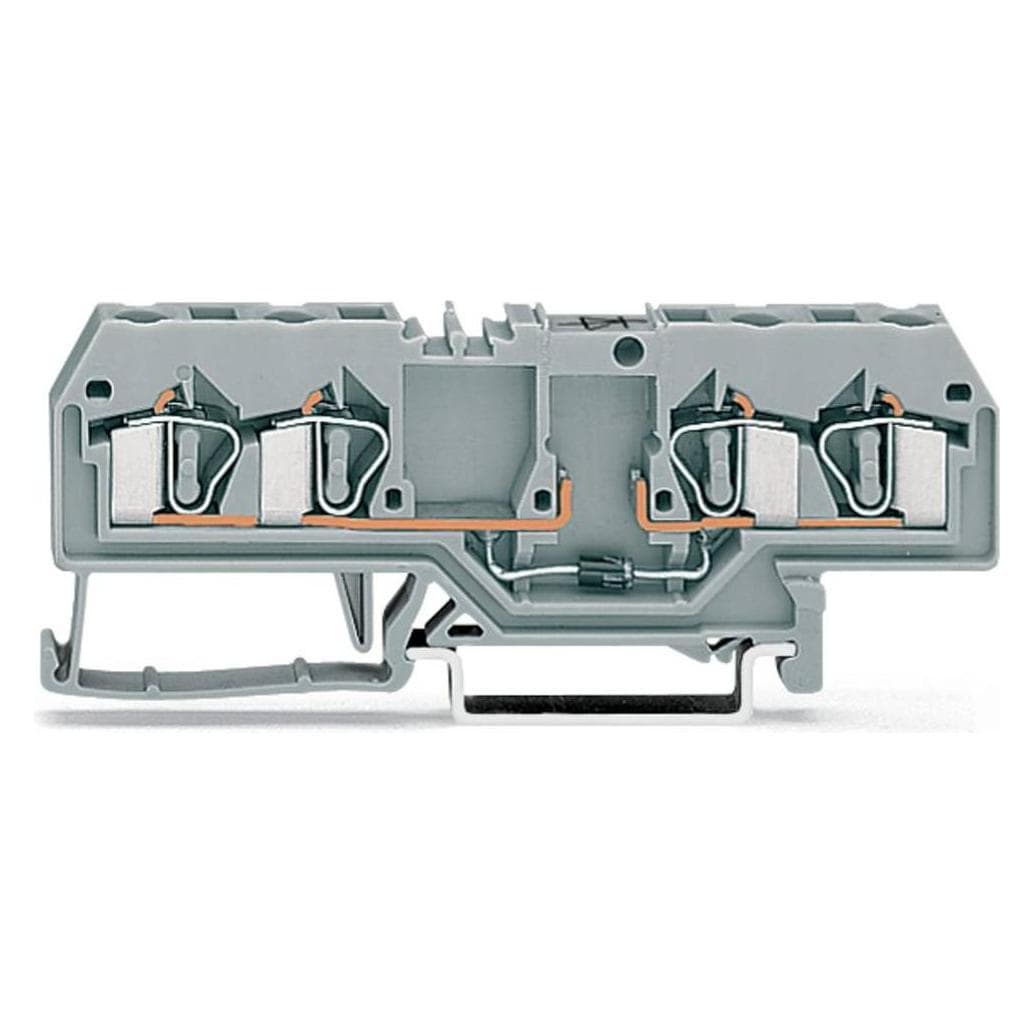 Wago Component terminal block, 3 conductors (Various), Electronics supplies + Casing, Grey