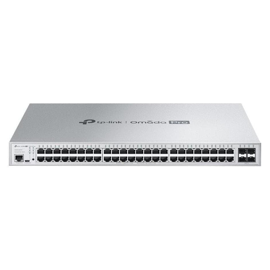 TP-Link S5500-48GP4F – Omada Pro 48-Port PoE+ Gigabit L2+ Managed Switch mit 4 SFP-Steckplätzen (48 ports), Netwerkschakelaar, Zwart