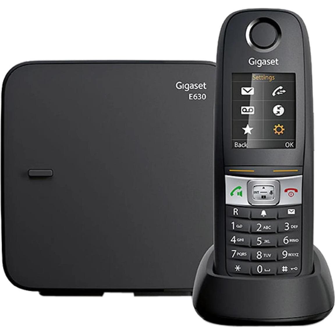Gigaset E630 (DE versie), Telefoon, Zwart