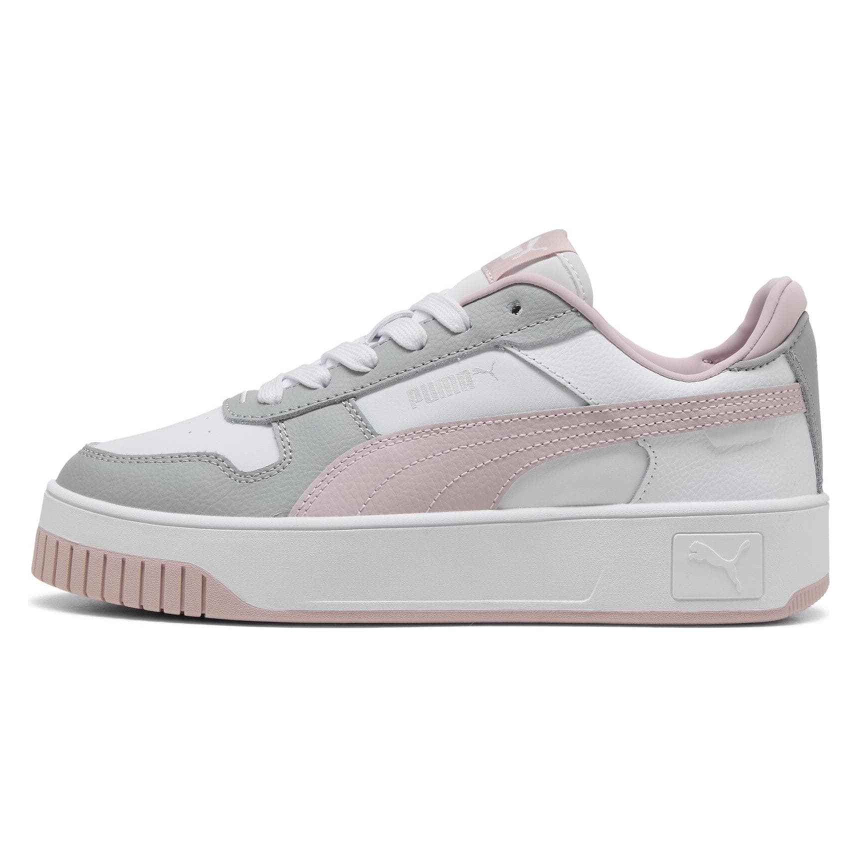 Puma, Vrouwen, Sneakers, Carina Straat, Wit, Roze, Grijs, (37)