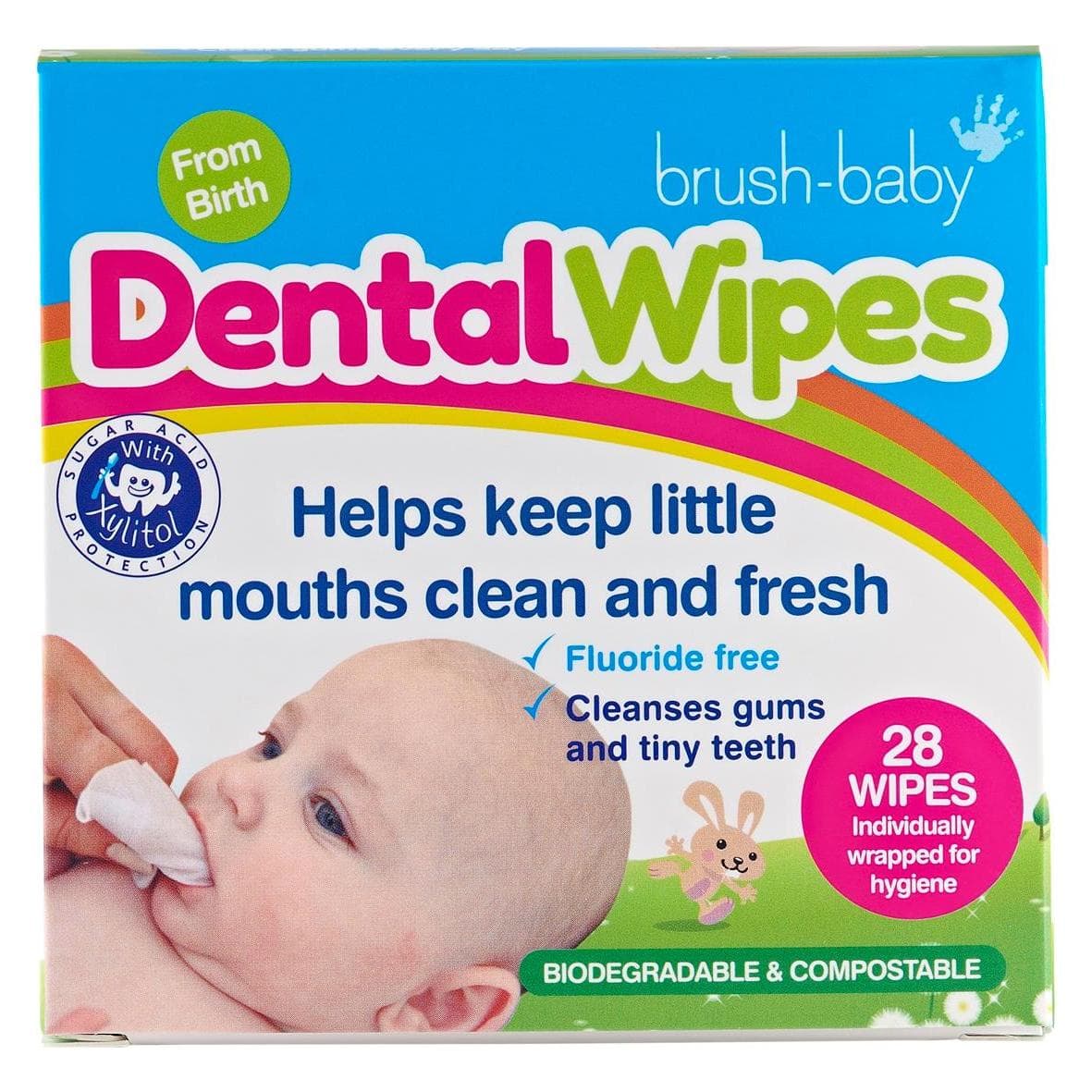 Brush-Baby, Handtandenborstel, Tandenpoetsdoekjes (Zacht)