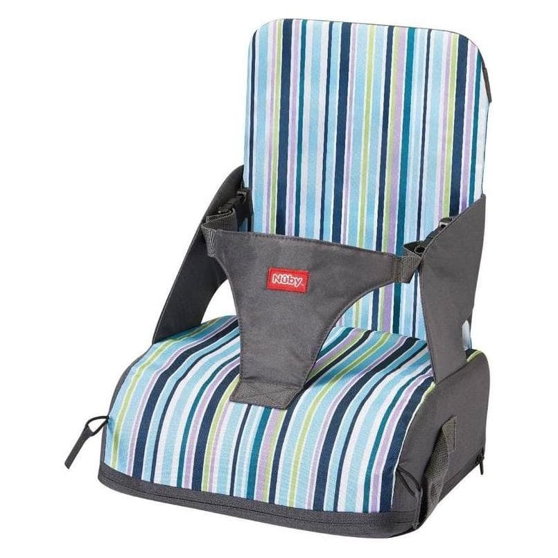 Nuby, High chair accessories, Reise-Sitzerhöhung, faltbar in Tasche, 3-Punkt-Gurt, wasserdichtes
