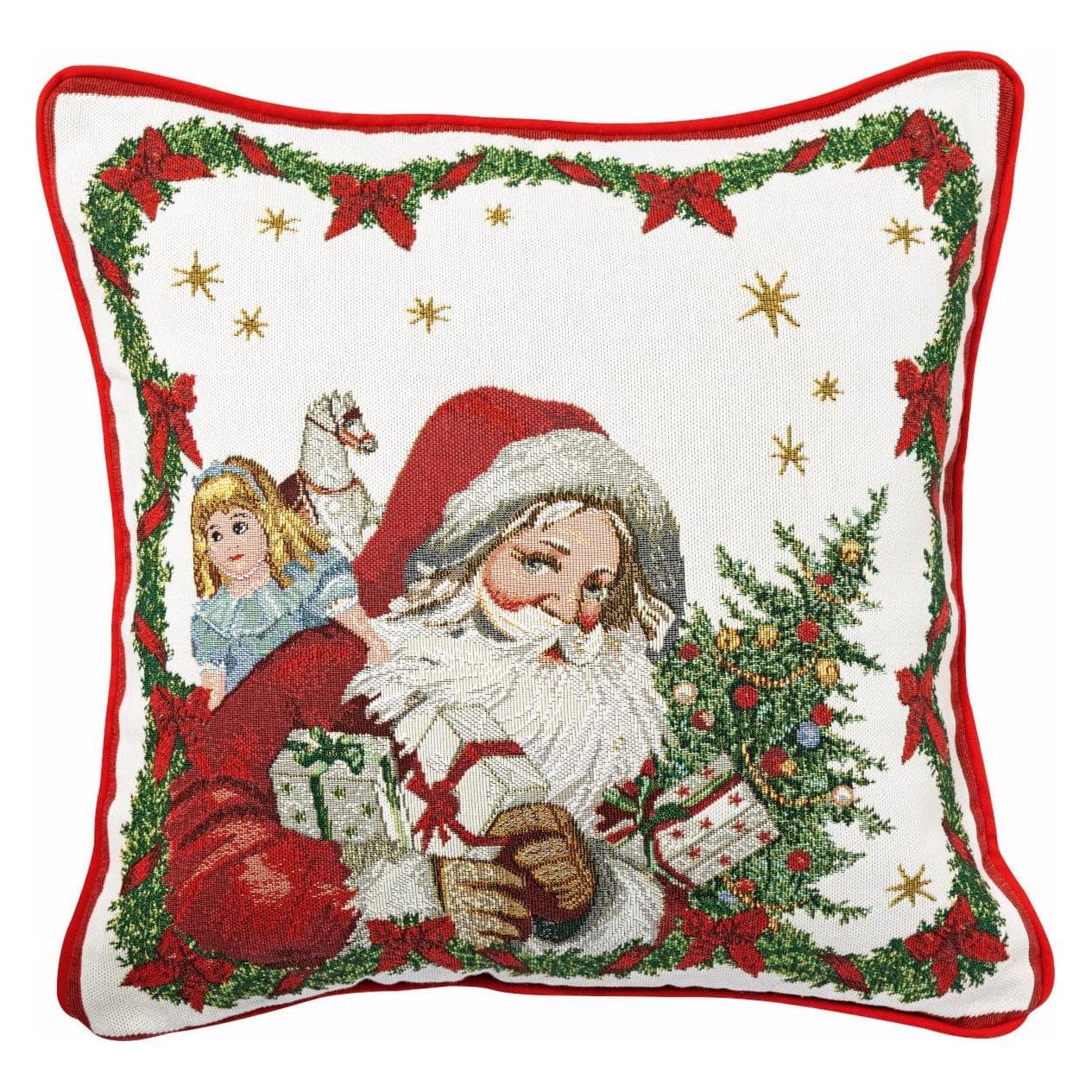 Villeroy & Boch, Decoratieve kussens, Wandtapijt kussen, Fantasie van de Kerstman (45 x 45 cm)