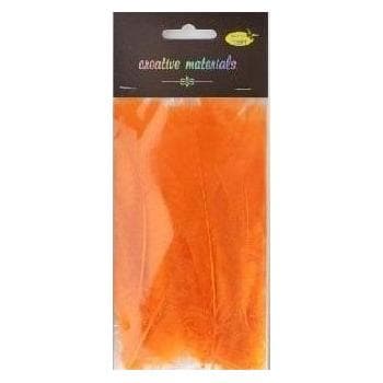 Teka Weiche orangefarbene Federn 15 Stk