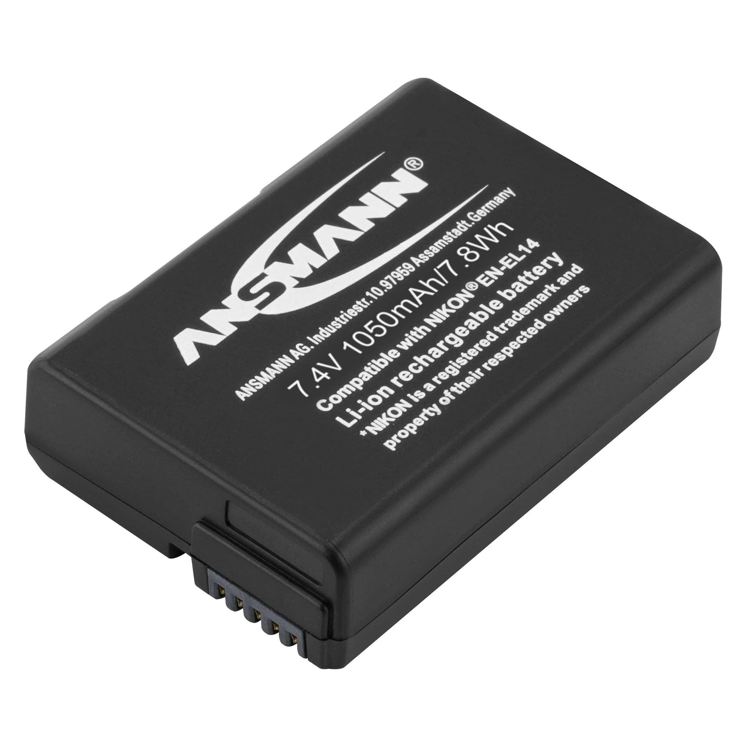 Ansmann A-Nik EN-EL14 (Batterij van de camera), Stroomvoorziening voor de camera, Zwart