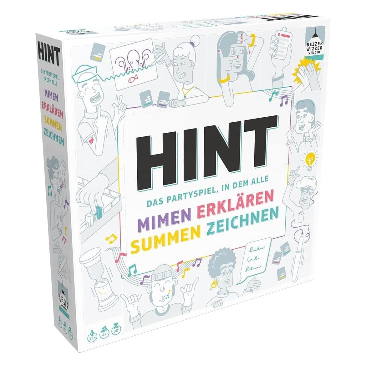Bezzerwizzer Hint (Duits, Engels, Frans, Italiaans, 4 - 10 Spelers)