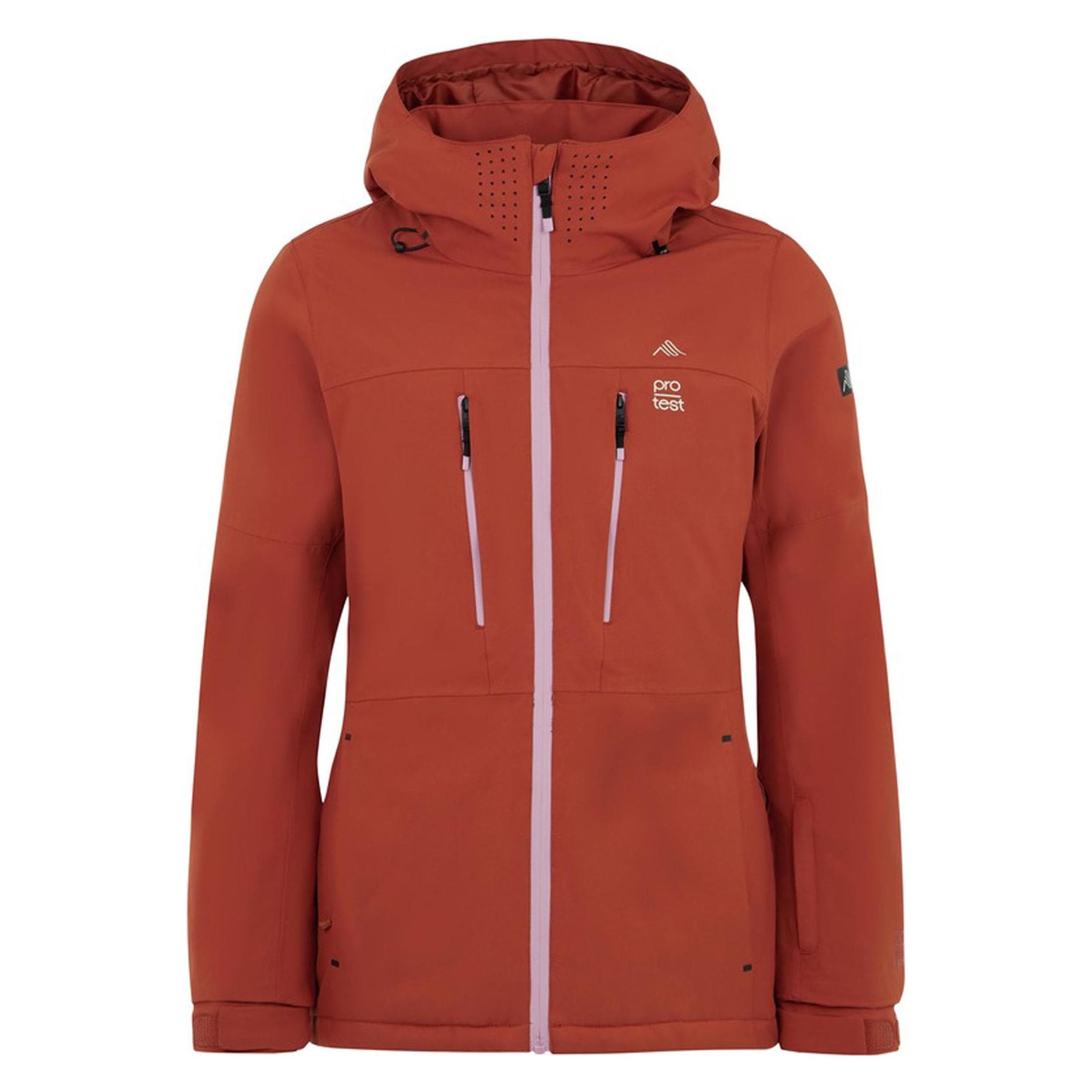 Protest, Vrouwen, Ski-jack, Snowjacket Prtsima voor dames (34, XS), Rood, 34, XS