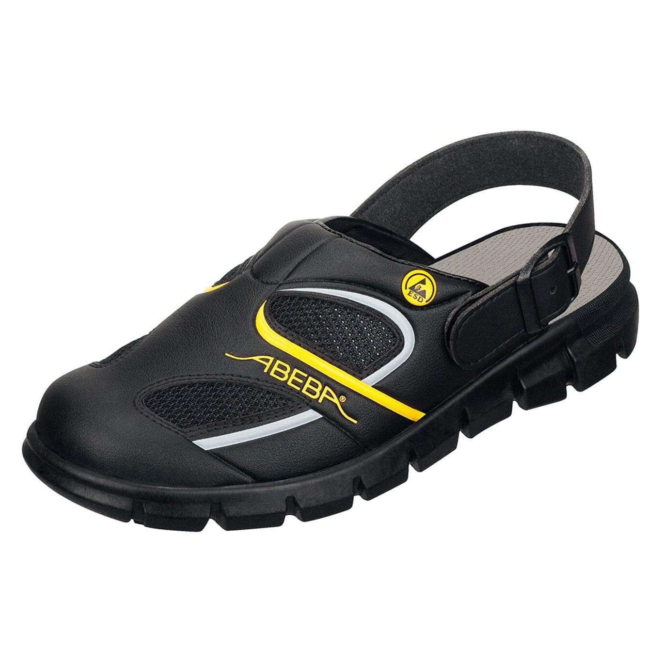 Abeba, Werkschoenen, Werkschoen Dynamic ESD Clog zwart/geel Gr.35 (OB, 35)