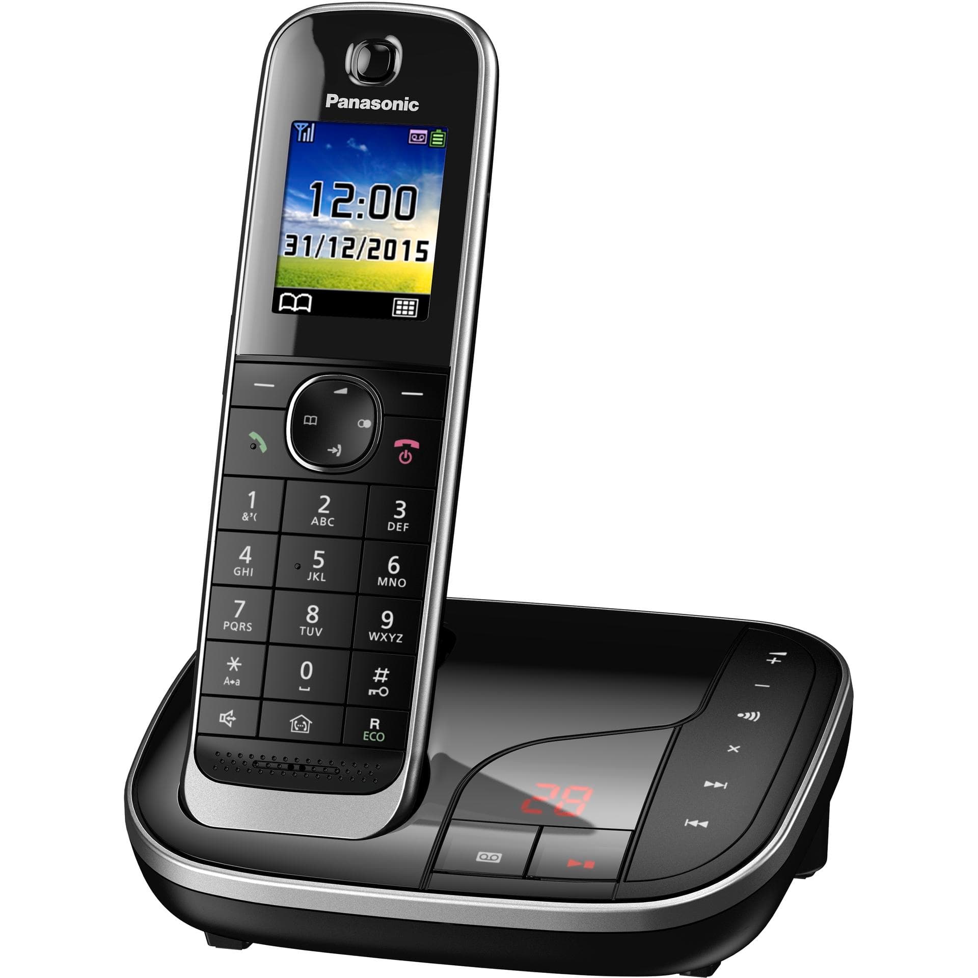 Panasonic KX-TGJ320GB, Telefoon, Zwart