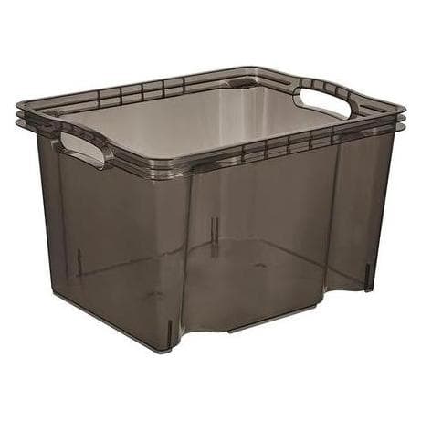 keeeper, Opbergdoos, Opbergdoos "franz", 13,5 liter, kristalgrijs (27 cm, 13.50 l)