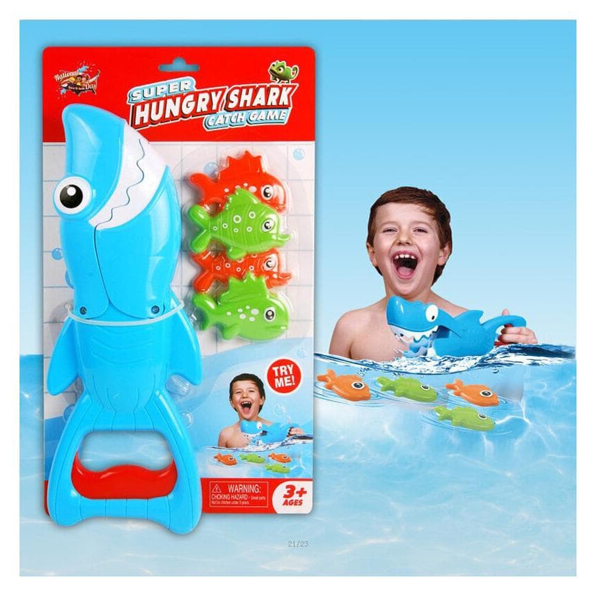 Lean Toys Lean Badespiel Haifischfängerset Blau