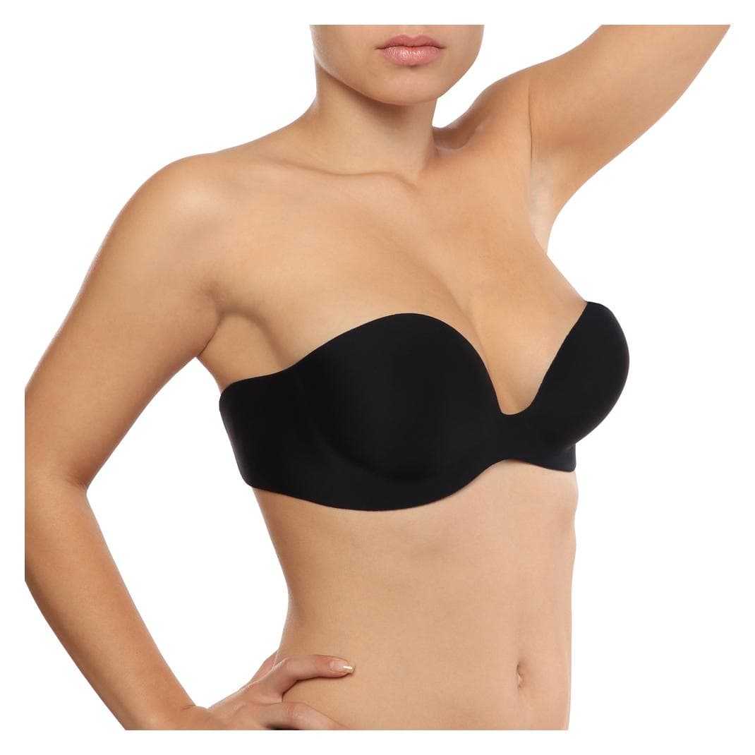 Bye Bra, BH's, Gala plakbeha, Zwart, Beige, (Een eenheid per verpakking, M)