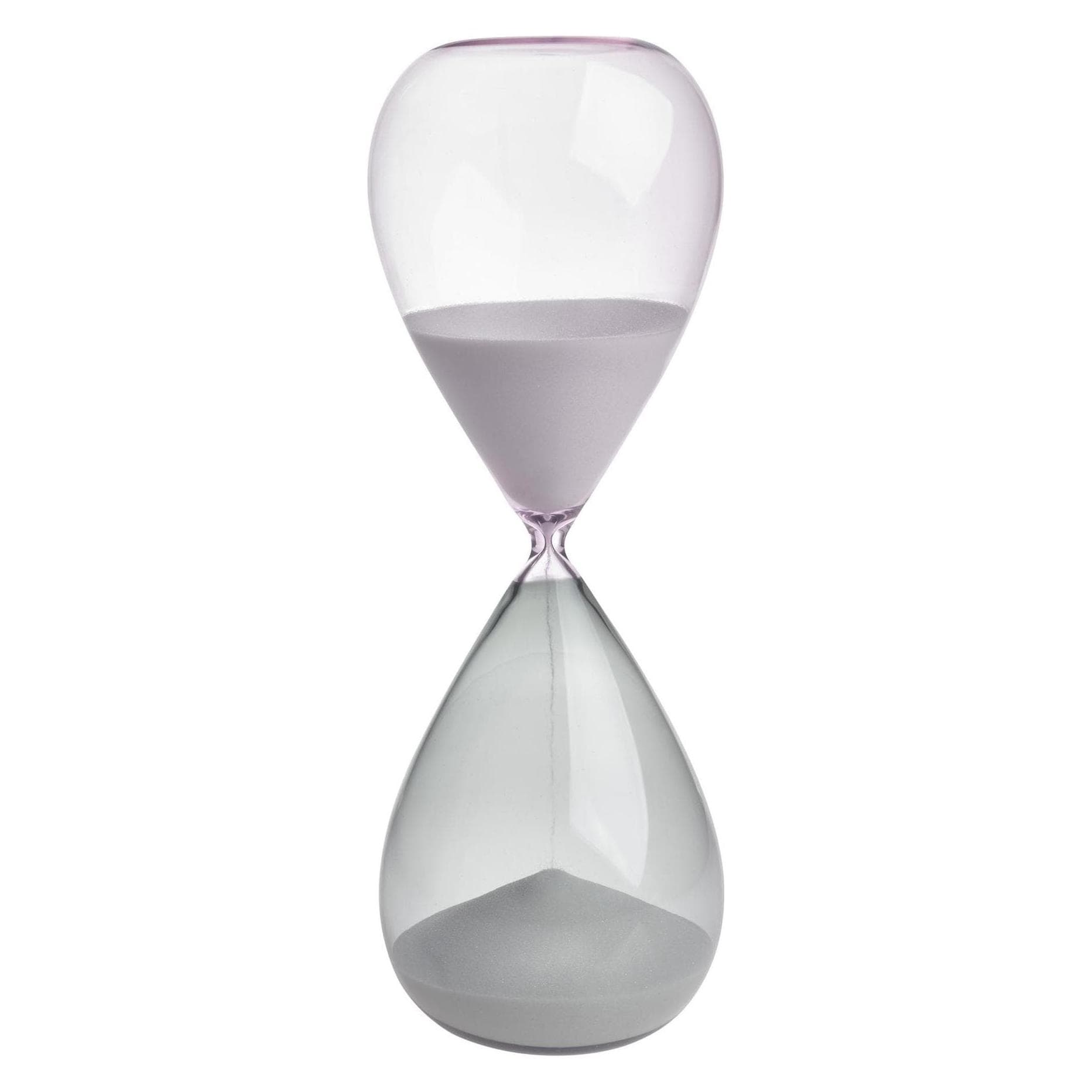 TFA, Hourglasses, Hourglass 19 cm, White/Grey/Pink