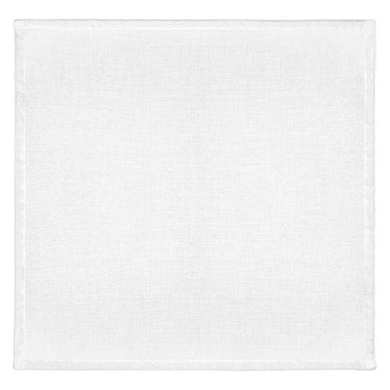 Partydeco, Servetten, Doek servetten, wit, 40x40cm (1 pkt / 4 st.) (4 Pcs., 40 x 40 cm)