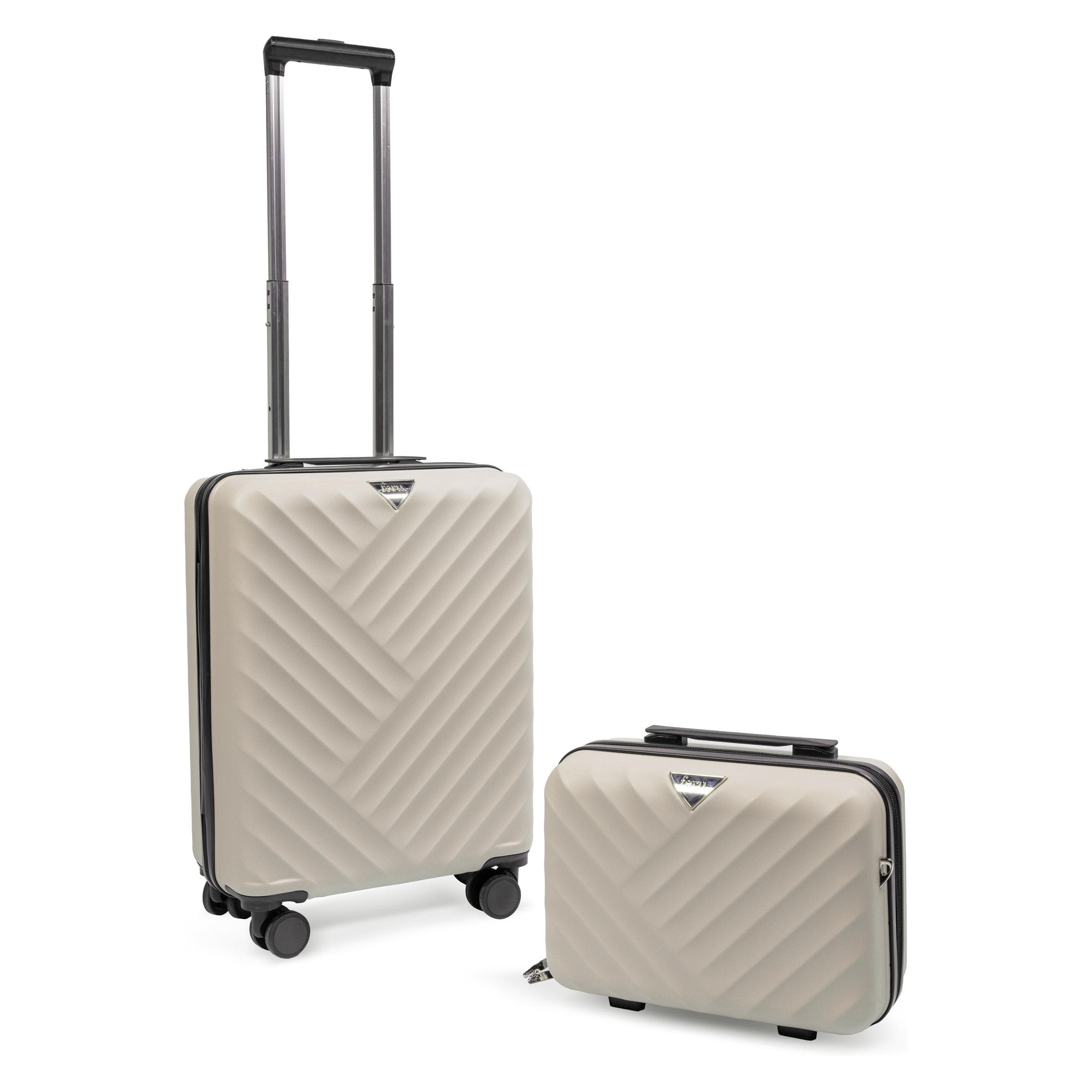 Feru Malibu 55 cm suitcase and small bag, khaki, Koffer, Groen