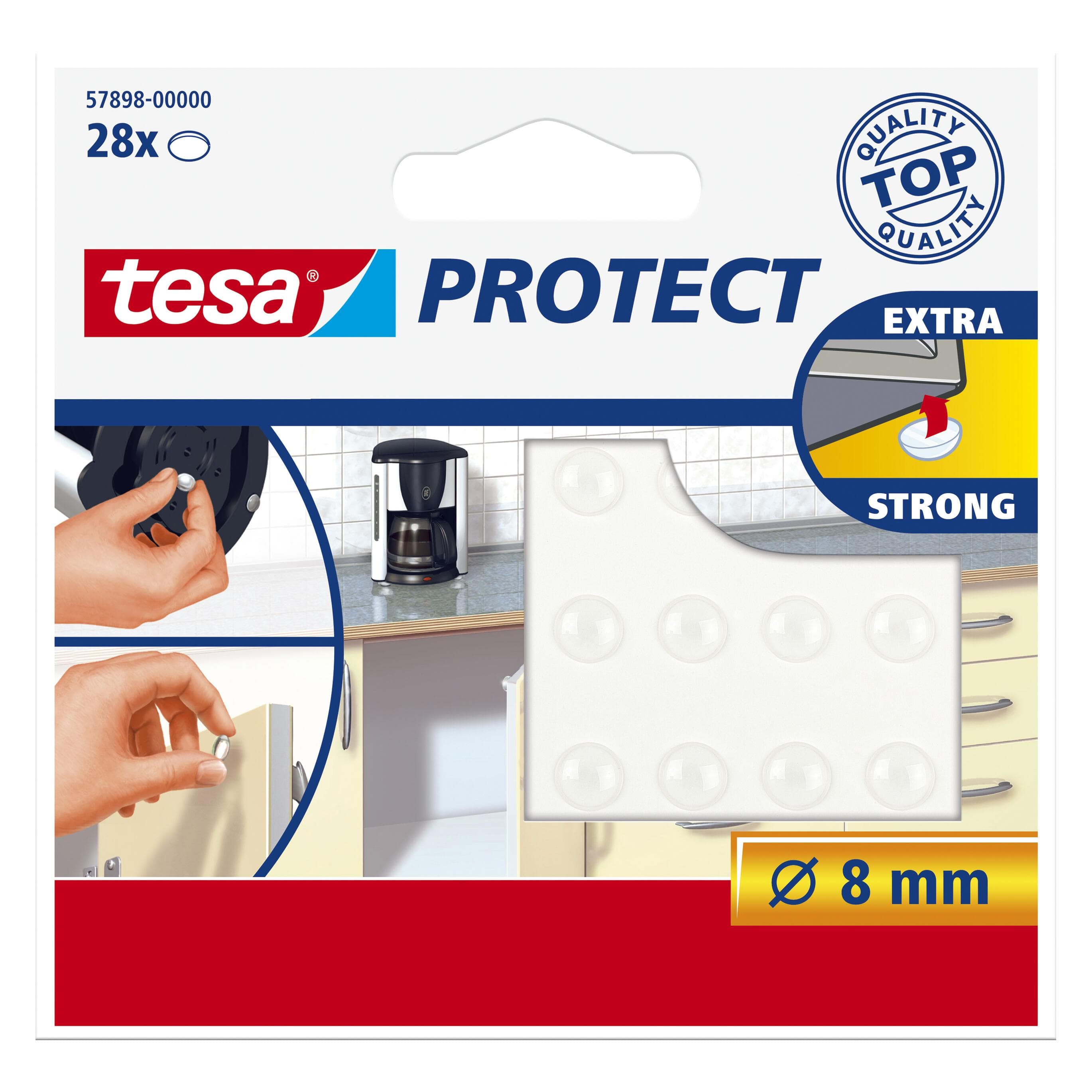 tesa, Meubelglijders + beschermende buffers, Bescherm (Stopdemper, Universeel zweefvliegtuig, 28 Pcs.)
