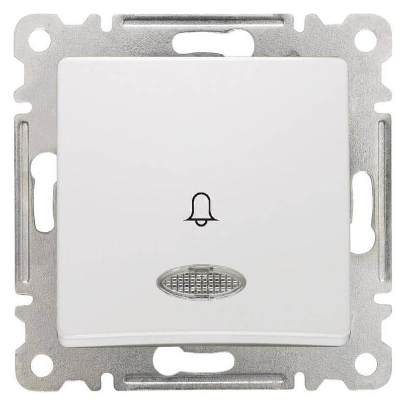 Makel, Bel + deurintercom, Lilium Natuurmodule bel drukknop bel drukknop verlicht wit