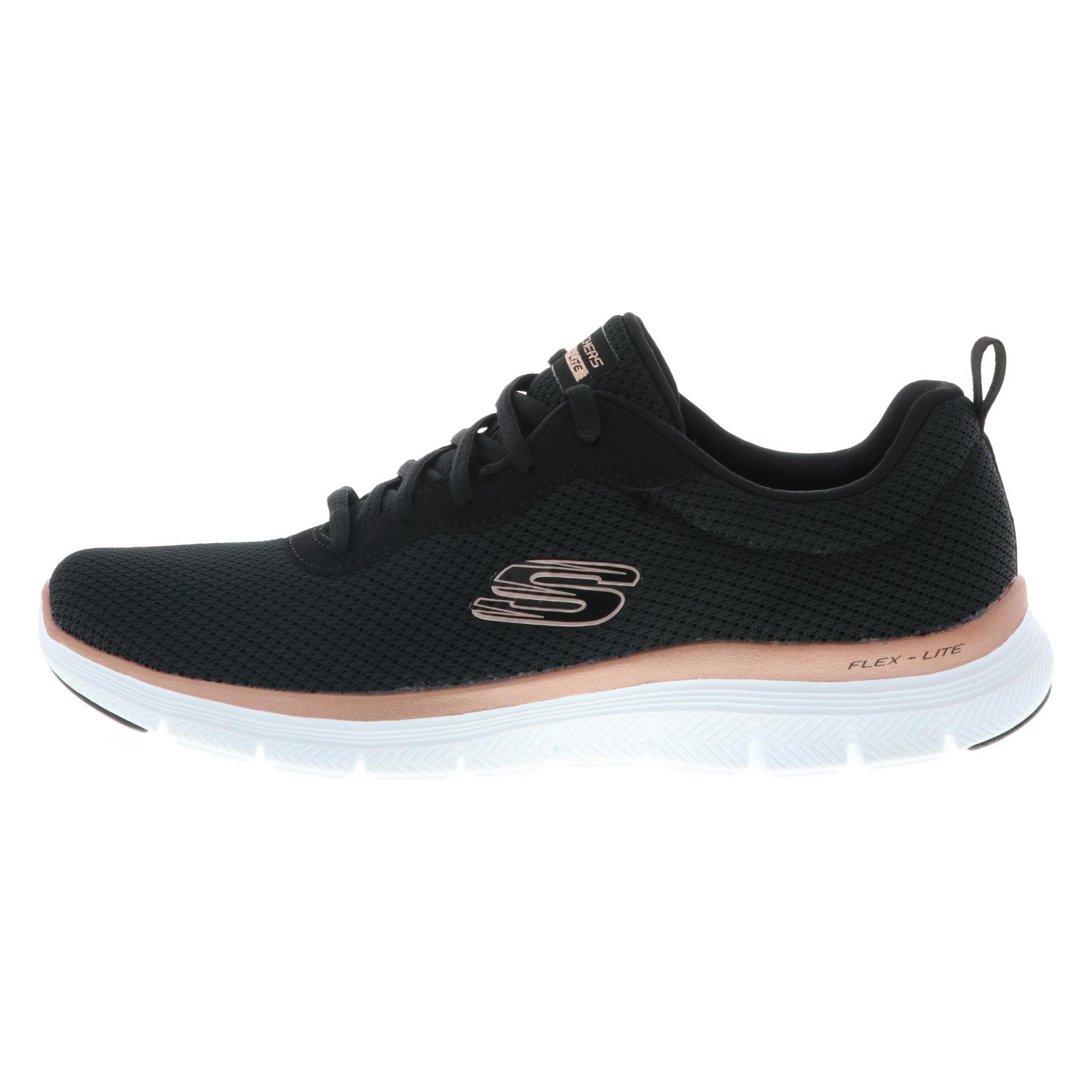 Skechers, Vrouwen, Sneakers, Flex Appeal 4.0 Brilliant Trainingsschoenen Dames, Zwart, (40)