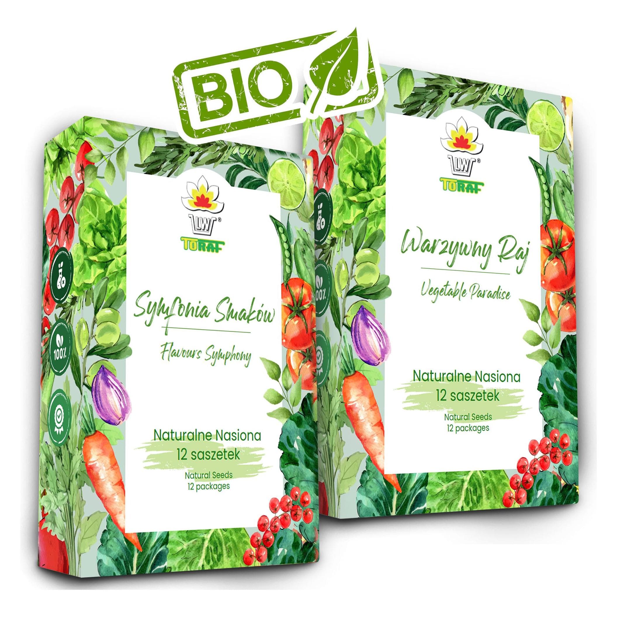 Seeds, TORAF SAMENSET - SET 1+2 2024 TORAF 24X1STK (Flower seeds, Vegetable seeds)