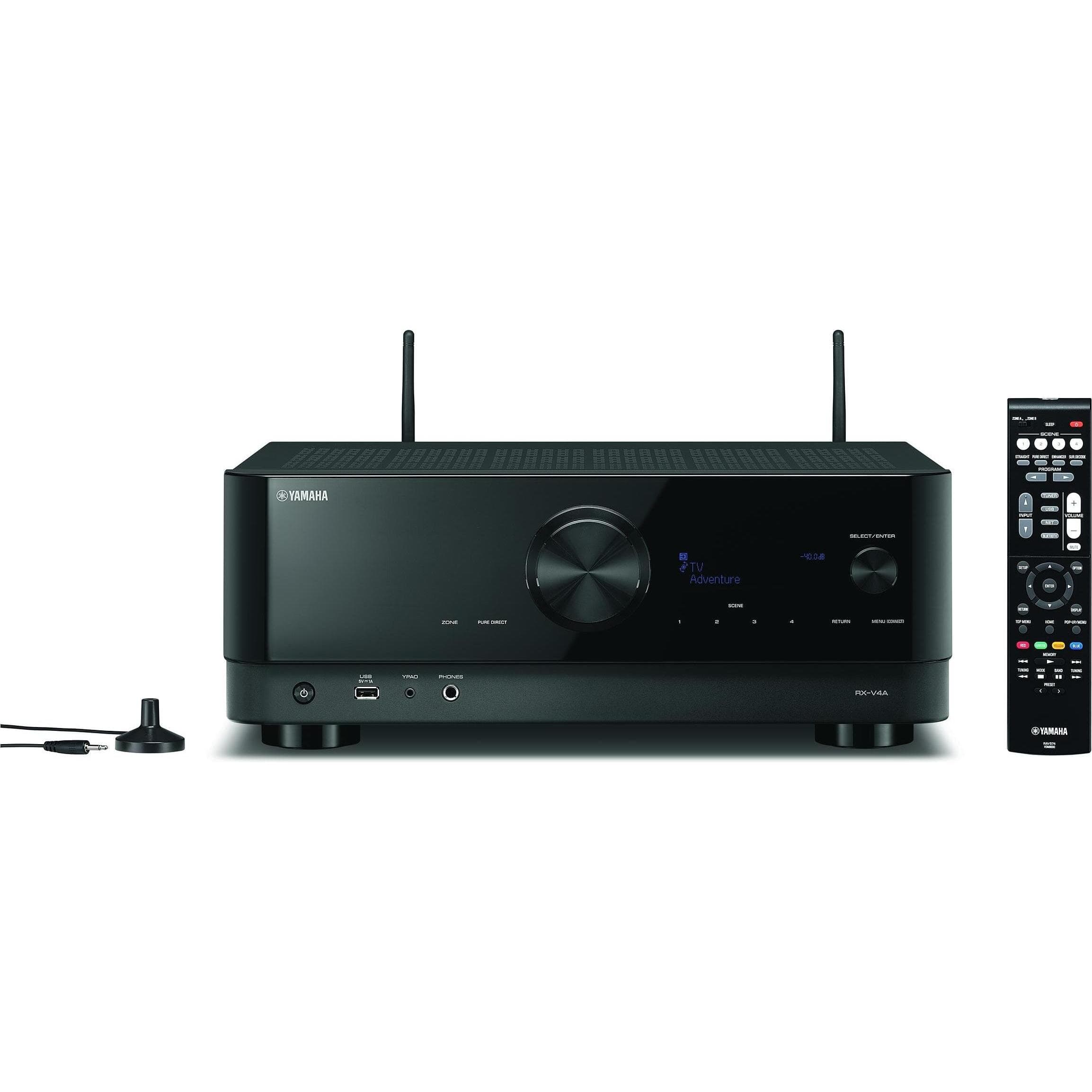 Yamaha RX-V4A (5.2 kanalen, AM, DAB+, FM), AV ontvanger, Zwart