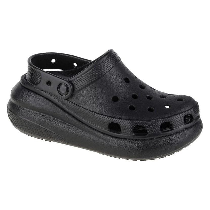 Crocs, Vrouwen, Pantoffels, CLASSIC CRUSH KLOMP ZWART*37-38, Zwart, (37)