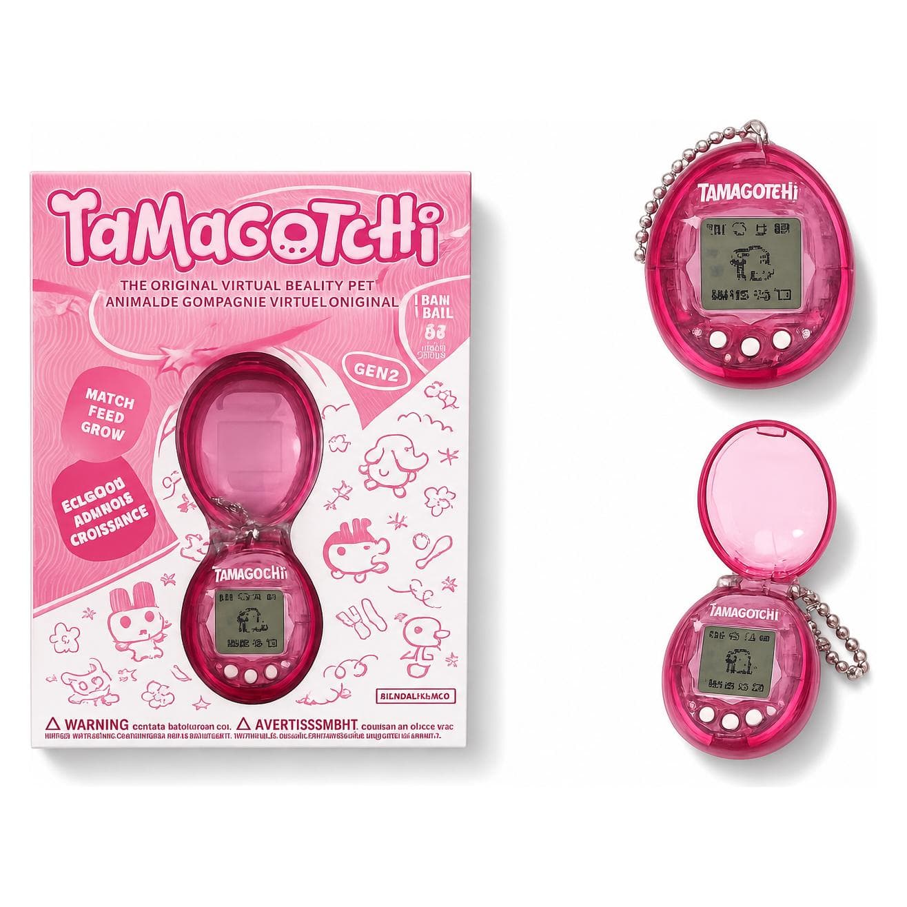 Bandai Tamagotchi Original With Case - Pink