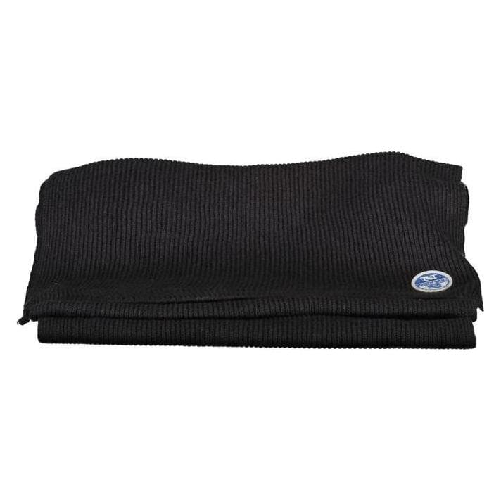 North Sails, Mannen, Sjaal, Black Cotton Men Scarf, Zwart