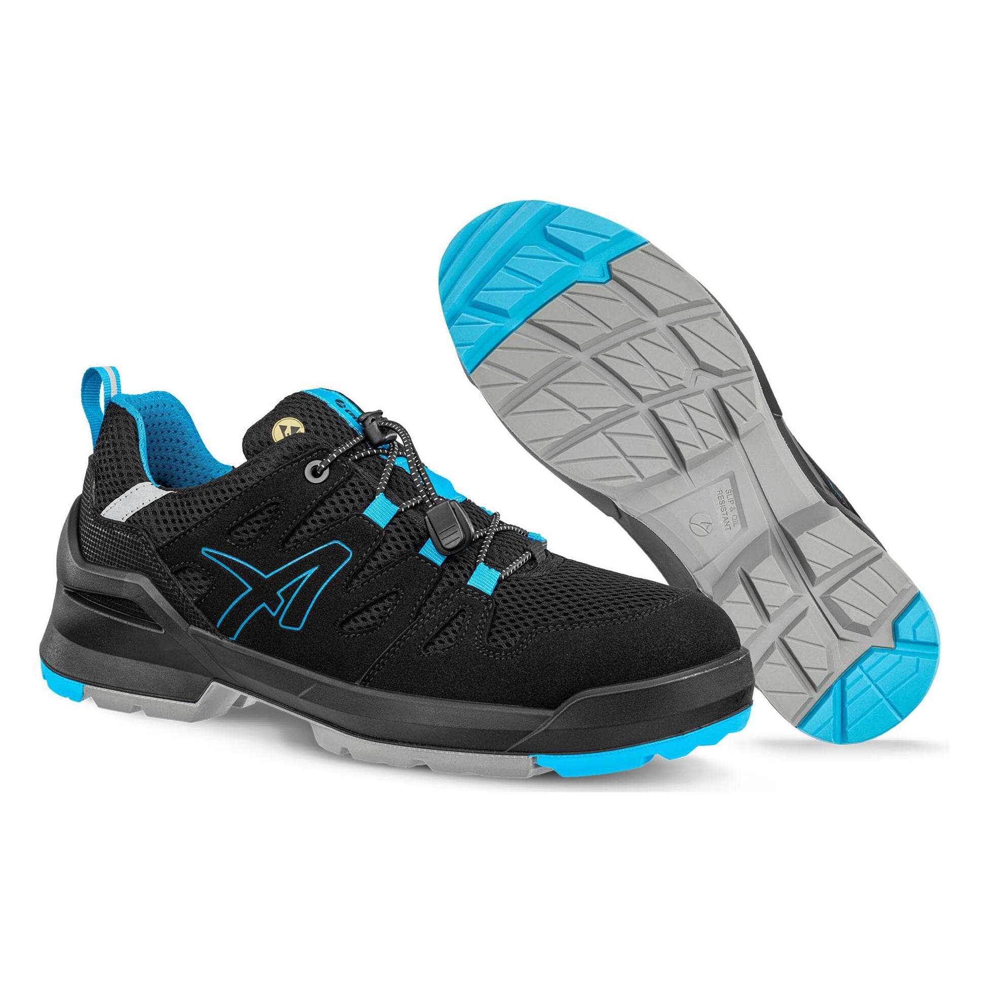 Albatros, Werkschoenen, Fastpack zwart/blauw laag S1PL (S1P, 44)