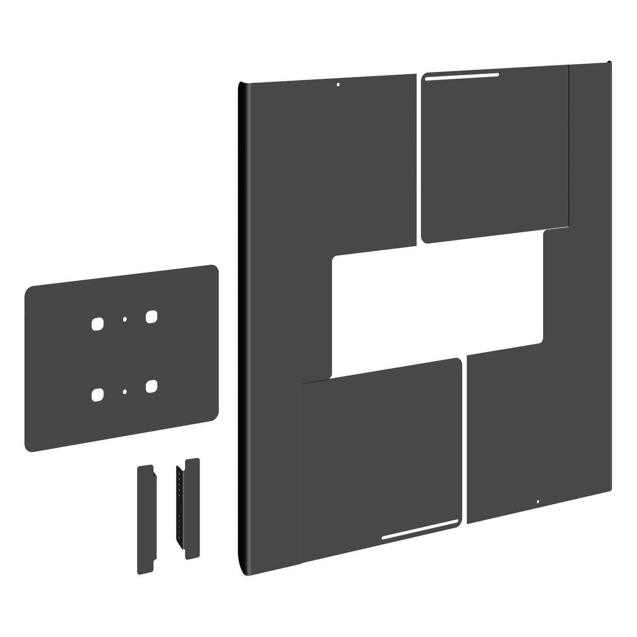 Vogels PFA 9120 - Montagedeel (achterdeksel) voor flat panel - Staal - Zwart (Plafond, Vloer, 49"), Monitorsteun, Zwart