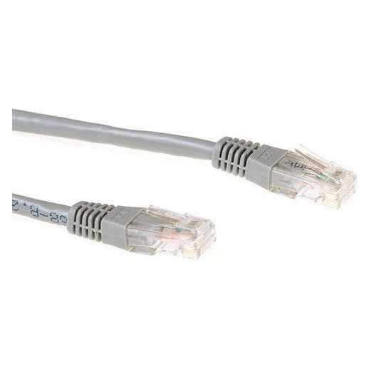 ACT Grijze 7 meter LSZH U/UTP CAT6 patchkabel met RJ45 connectoren. Cat6 u/utp lszh grijs 7,00m (U/UTP, CAT6, 7 m), Netwerkkabel