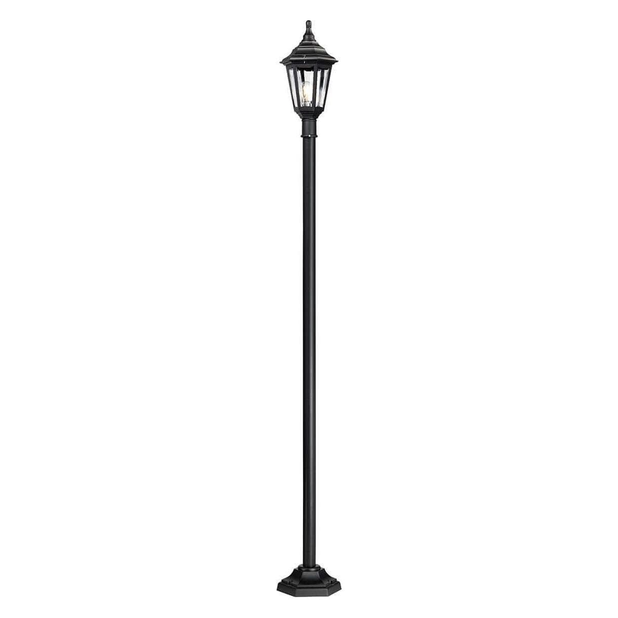 Elstead Lighting, Tuinverlichting, Kinsale vloerlamp voor buiten E27 193cm zwart IP44 anti-zeewater (E27, IP44)