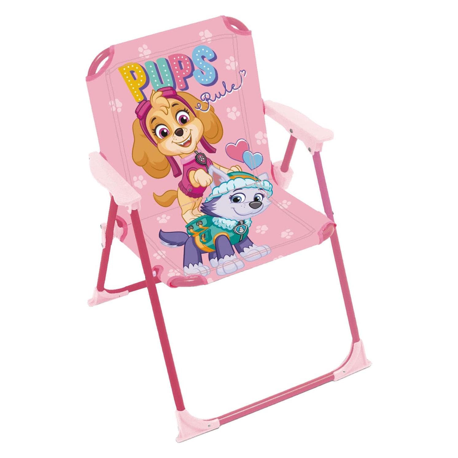 Kinderstoel + kindertafel, PAW Patrol Kinder-Klappstuhl, Rosa (Kinderstoel)