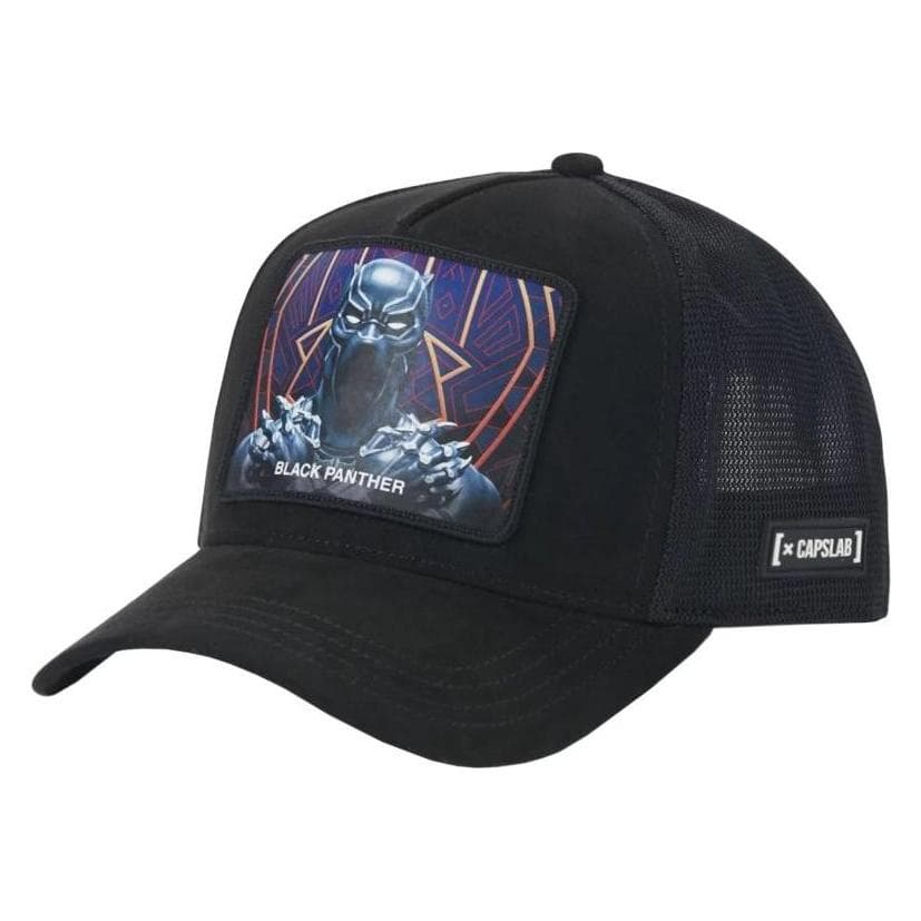 Capslab, Mannen, Kappen, Marvel Black Panther-Kappe, Zwart, (Eén maat voor iedereen)