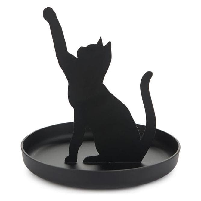 Balvi, Uhrenbox + Schmuckaufbewahrung, Ringhalter FELINE, Schwarz