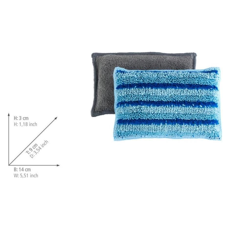 8x Wenko Miko, Schoonmaakgerei, Blauw, Grijs