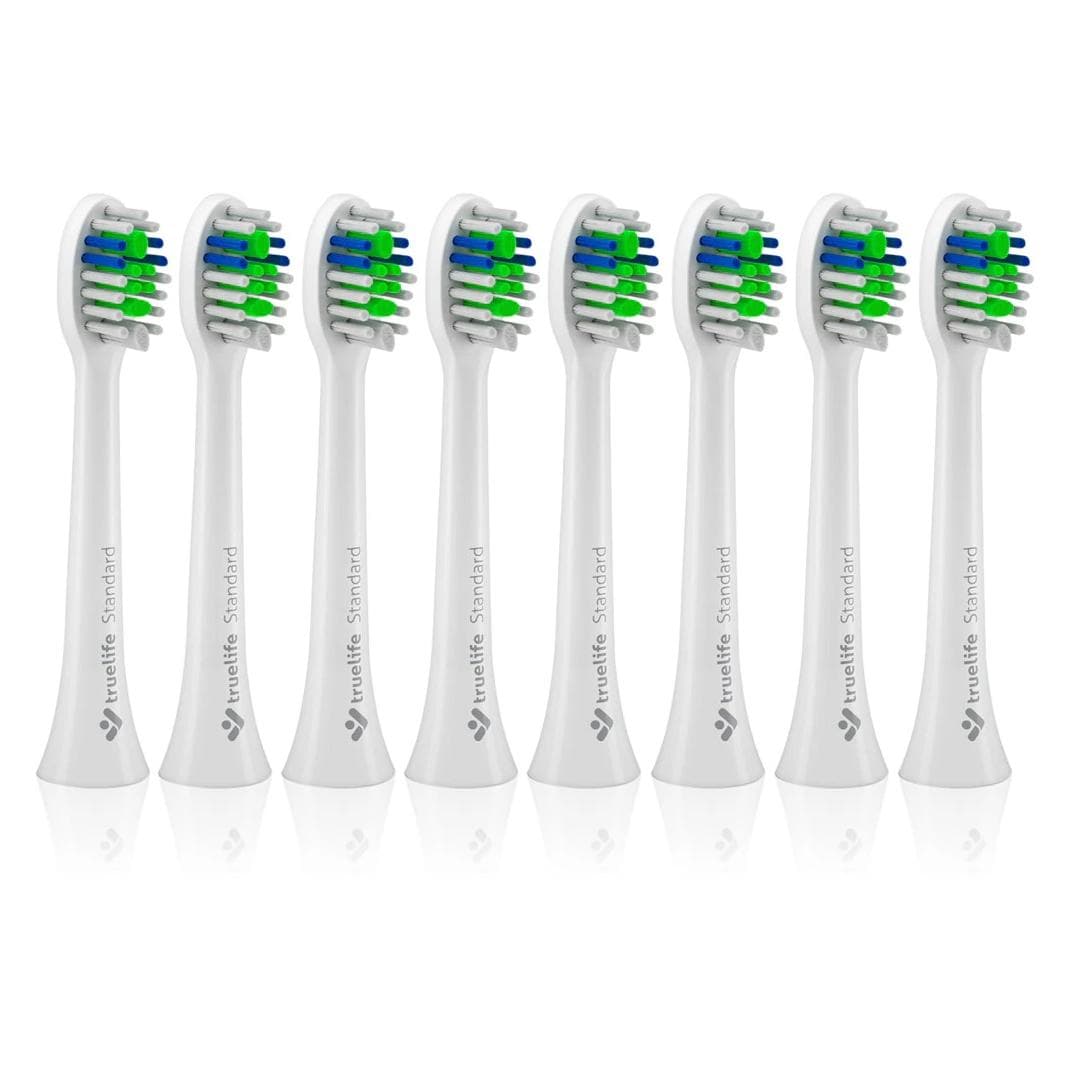 Truelife, Borstels + opzetstukken, SonicBrush compacte koppen wit TLSBCHWST8 (8x)