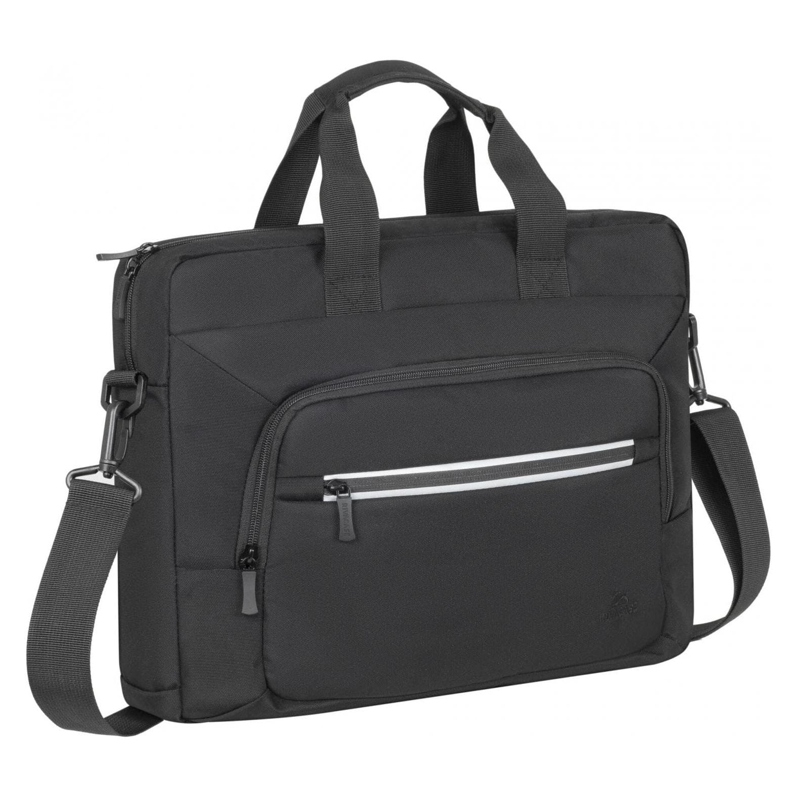 Rivacase 7521 Tas 13.3-14 Zwart Canvas Materiaal ECO (14", Universeel), Laptoptas, Zwart