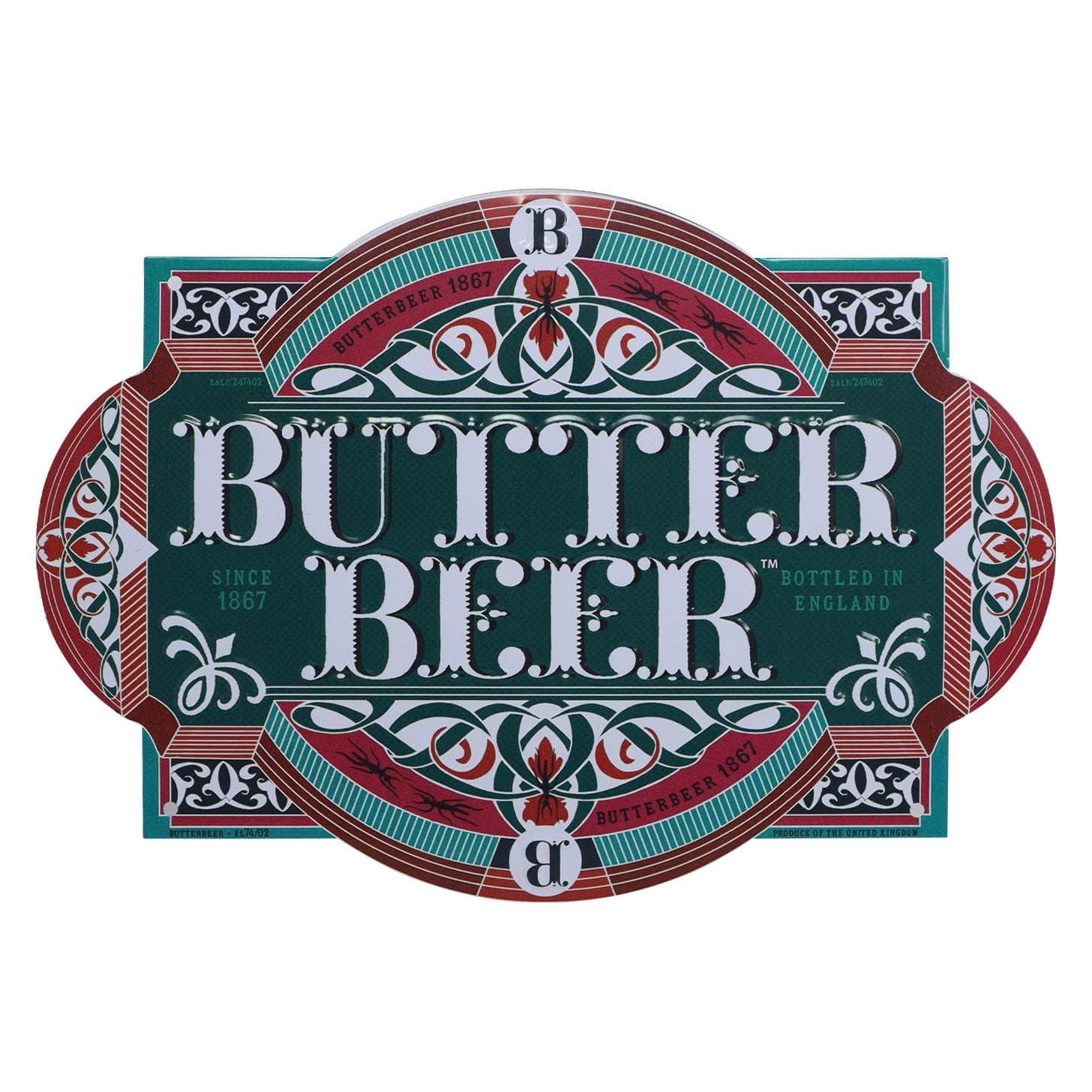 Fanattik, Wandbord, HARRY POTTER - Boterbier - Metalen bord (28 x 20 cm)