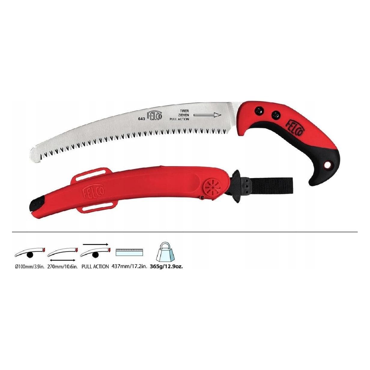 Felco, Handzagen, 640 Gebogen zaag
