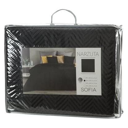 Eurofirany, Plafond, CHON / SOFIA / CZAR 220X240 Zwarte sprei (240 x 220 cm)