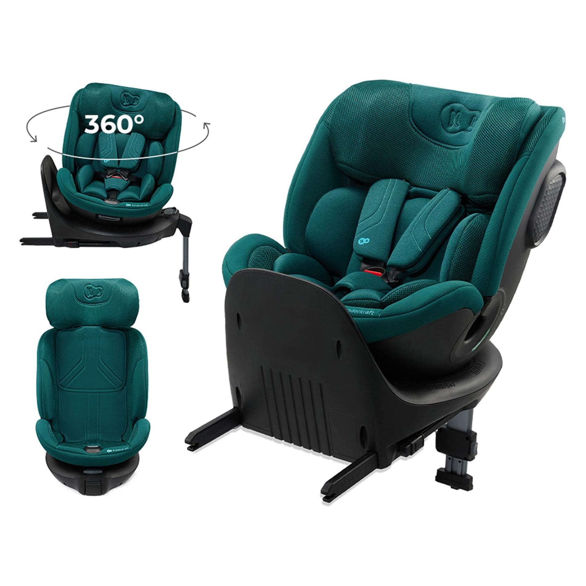 KinderKraft, Kinderzitje, Autostoeltje XRIDER 2 i-Size GREEN (Kinderzitje, ECE R129/i-Size standaard)