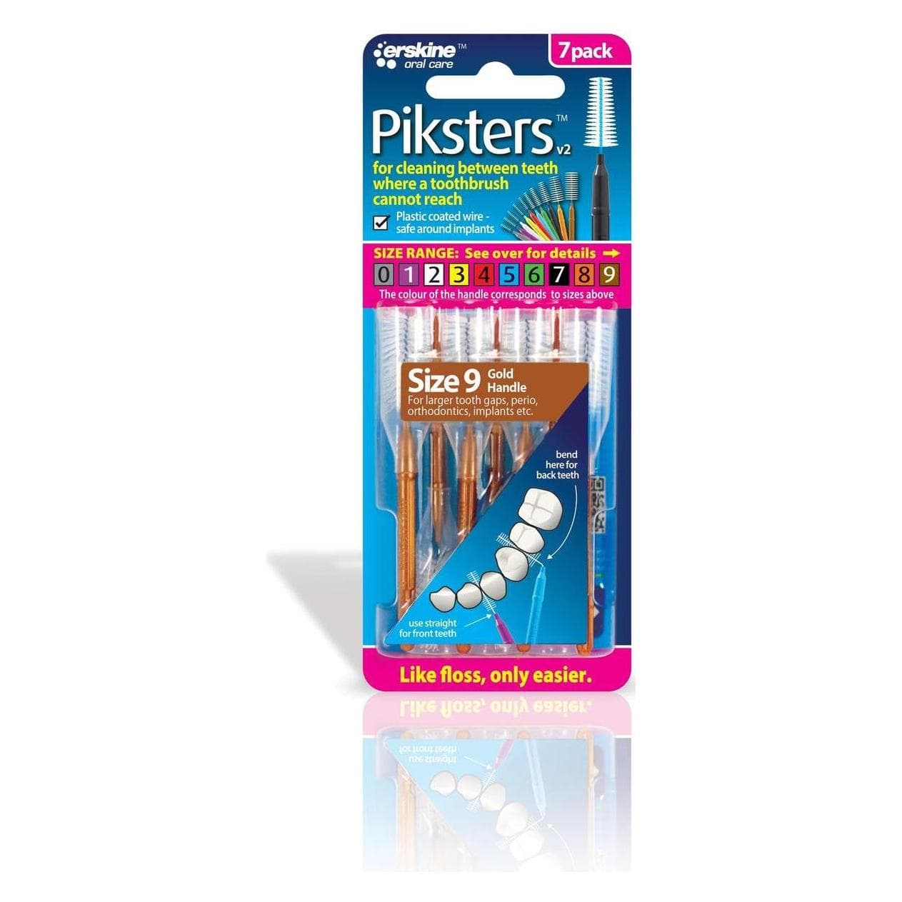 Brother Piksters Schoonmaak Tussen Tanden Maat 9 Bruin 7 Borstels - Set van 7, Printer accessoires