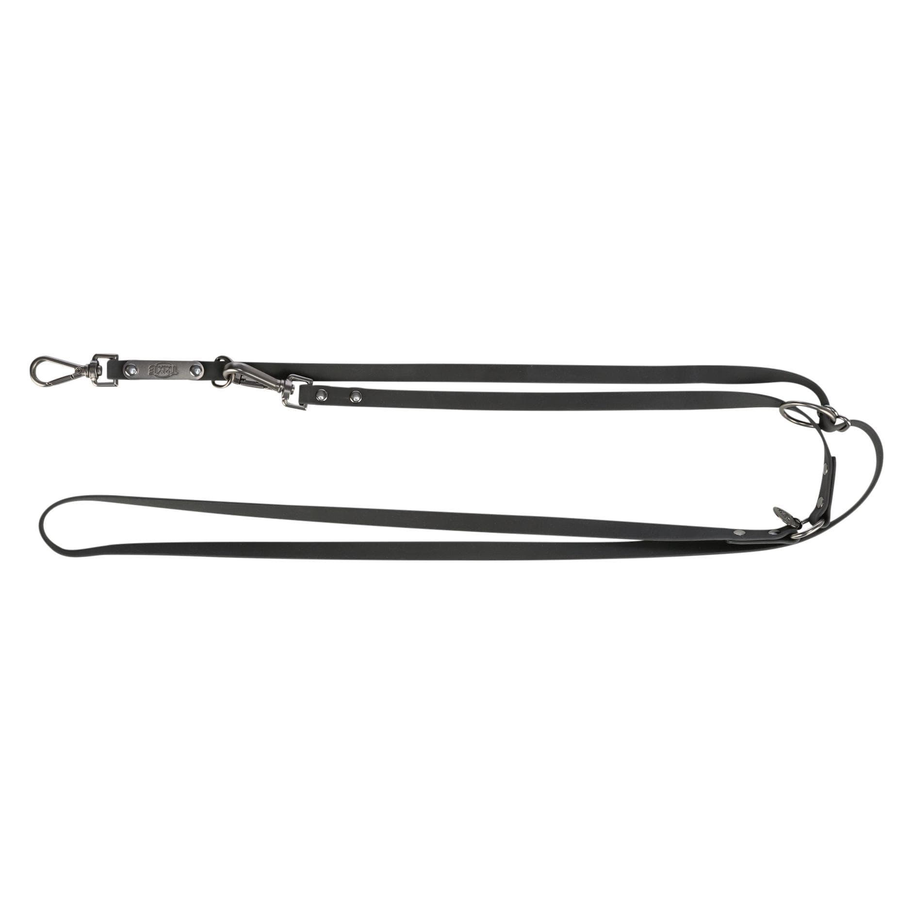 Trixie Citystyle Hondenriem Verstelbaar Pvc Zwart (Hond, Loop), Kraag + Leiband
