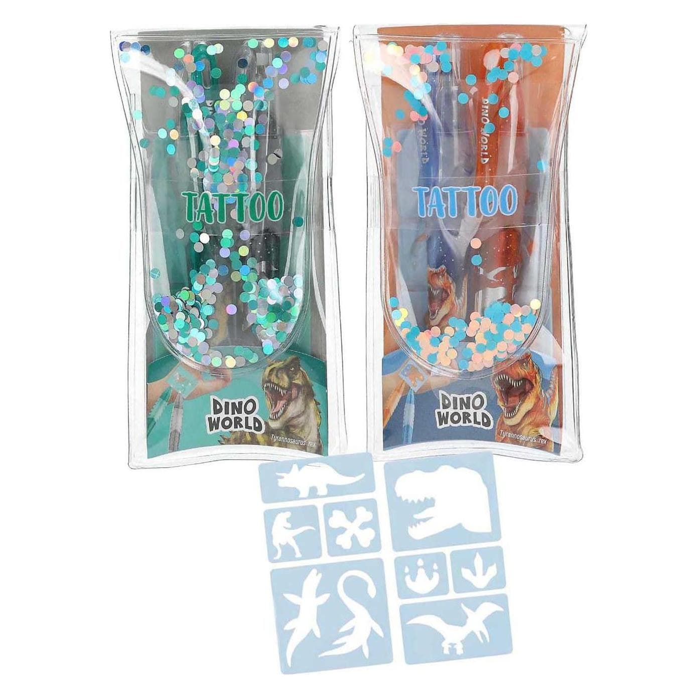 Depesche Dino World Tattoo Glitzer-Gelstifte