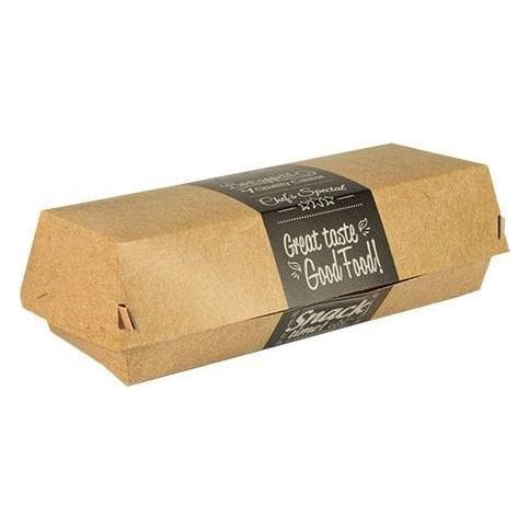 Papstar 86635 Wegwerp voedselcontainer karton beige, Take Away servies, Beige