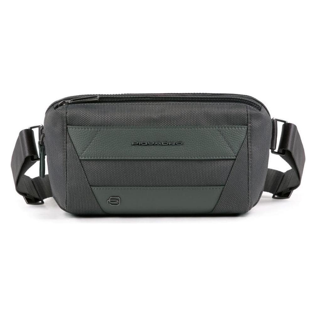 Piquadro, Mannen, heuptasje, Trakai, Textile Fanny Pack, Grey, 27 x 14.5 x 7.5 cm, For Men, Grijs
