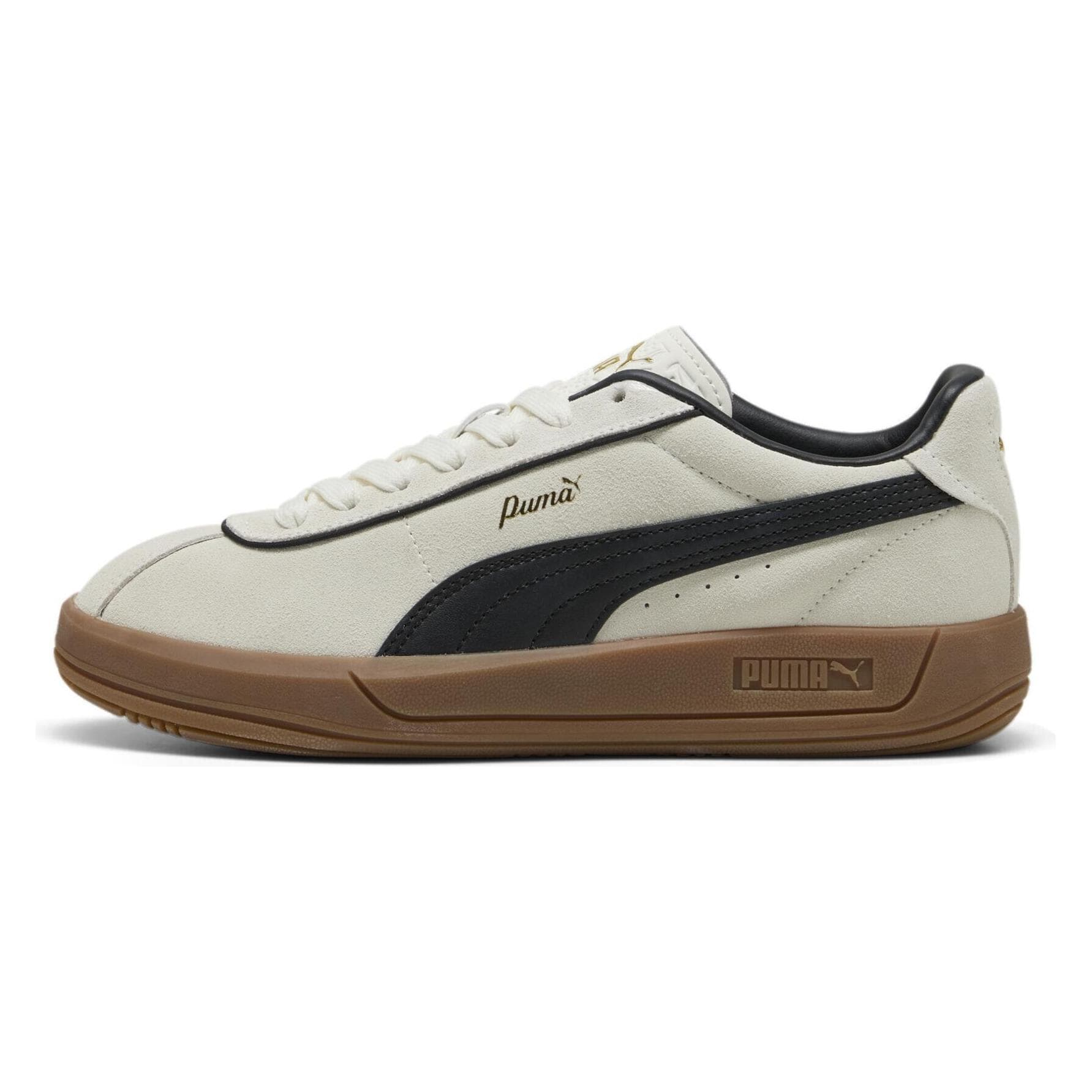 Puma, Vrouwen, Sneakers, Club Klassika, Goud, Zwart, Wit, (41)