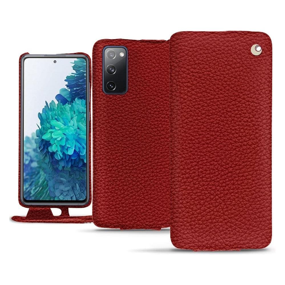 Noreve Lederen omslag verticaal (Samsung Galaxy S20 FE), Smartphonehoes, Rood