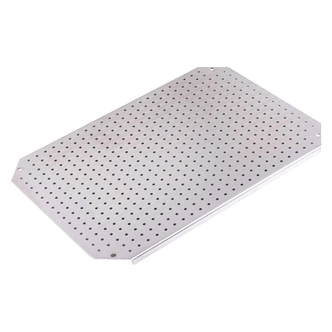 Fibox Multi-perforated M/Plate,400x300x150/210 (Montagebeugel), Elektronica benodigdheden + Behuizing, Zilver